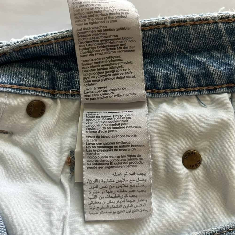 Mavi Jeans Cut Off High Rise Shorts Size 27 - Picture 11 of 16